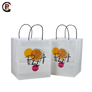 Personalizado biodegradable grasa marrón prueba kraft restaurante papel con cuerda de mango para almorzar comida - Product Image 3