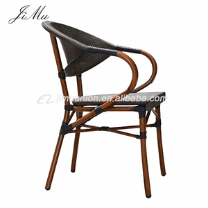 Silla de mimbre y mimbre de bambú para exteriores, venta al por mayor, barata - Product Image 2