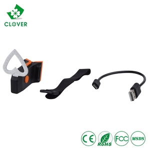 Clover-luz trasera para bicicleta, forma personalizable, estilo creativo con forma de corazón, COB, recargable vía usb, luz decorativa led para bicicleta - Product Image 3