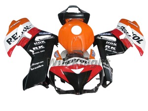 Cubierta de Carenado de Inyección para <span class=keywords><strong>Honda</strong></span> CBR1000RR CBR1000 2004 2005 Negro Rojo <span class=keywords><strong>Repsol</strong></span> - Product Image 1