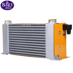 AH0608TL-CA 60L/min Air Cooled Aluminum Hydraulic Oil Coolers With Bypass