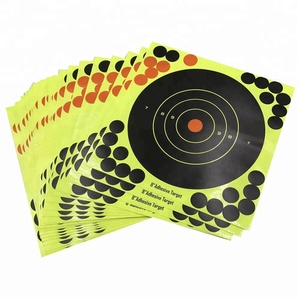 8" <strong>Shooting</strong> Targets Adhesive Splatter Reactive Glow Targets 280 Patches - Product Image 1
