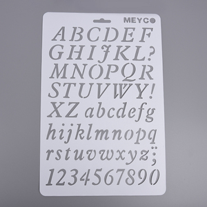 Xin bowen vente en gros en plastique creux lettre peinture Art dessin modèles <span class=keywords><strong>pochoir</strong></span> pour les enfants - Product Image 5