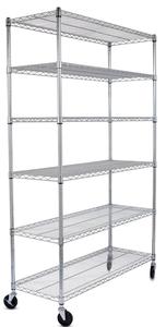 NSF & ISO Cert Kim Loại Rack Heavy Duty Dây Thép Kệ Với Bánh Xe - Product Image 3