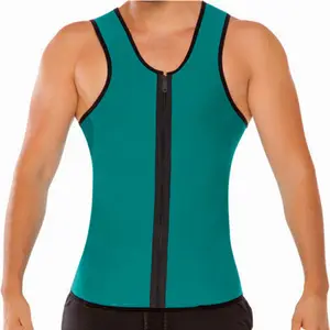 La alta calidad hombre adelgazamiento sudor chaleco caliente neopreno Sauna cuerpo camisa formadores para la pérdida de peso