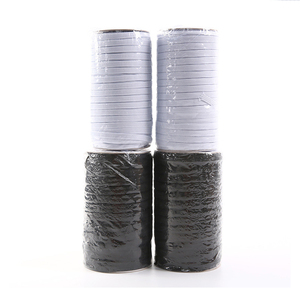 1.5 centimetri di fabbrica bianco nero lavorato a maglia tessuto <span class=keywords><strong>elastico</strong></span> nastro per abbigliamento - Product Image 2
