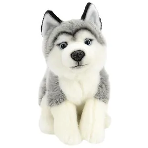 2019 promocional realista juguetes de peluche perro husky