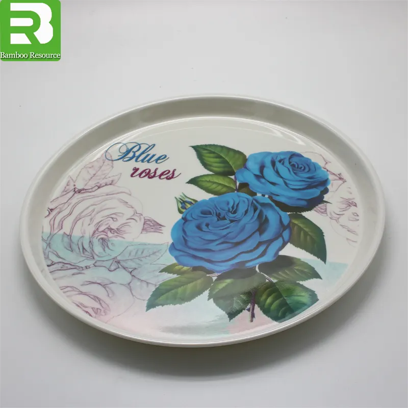 2021 Best Selling Gedrukt Custom Melamine Plaat, Melamine Dienblad Made In China