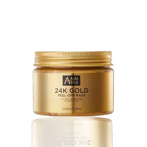 Mascarilla Facial mágica coreana, máscara de colágeno de cristal, oro de 24k, Nano-fibra, venta al por mayor