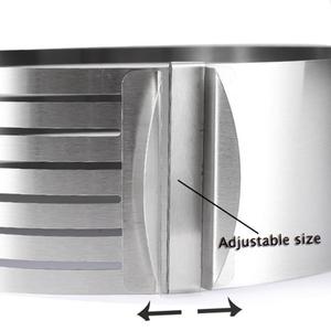 OEM 2021 Cake Cutter Slicer Adjustable Stainless Steel Round Bread Cake Slicer Cutter Mold Cake Tools DIY <strong>Baking</strong> <strong>Accessories</strong> - Product Image 6