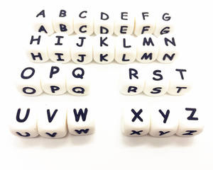 BPA 무료 러시아어 알파벳 편지 실리콘 비즈 아기 - Product Image 3