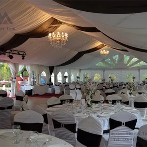 1000 chỗ ngồi big rõ ràng tường canvas marquee đảng wedding lều