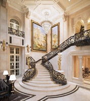 Marche intérieure en pierre de marbre naturelle, design d'escalier, livraison gratuite