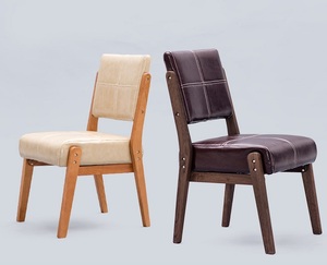 Top Qualité Vente Chaude moderne en cuir à haut dossier <span class=keywords><strong>Toona</strong></span> à manger en bois chaise - Product Image 3