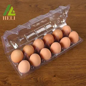 Super Jumbo 12-Egg Duck* Clear Plastic Carton