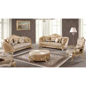 2018 The newest european style italian sofa luxury antique home furniture sofa majlis sofa