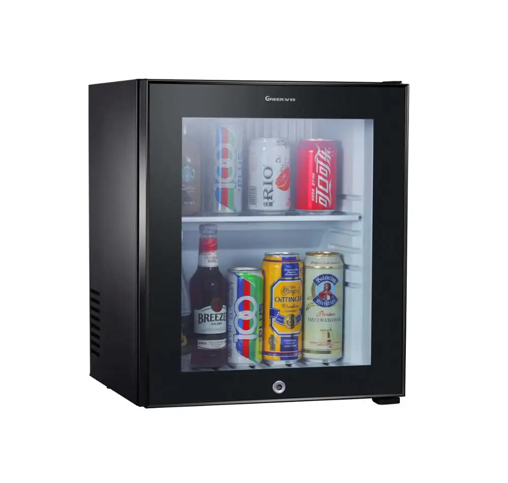 25L Lg มินิบาร์ตู้เย็นมาตรฐานที่กำหนดเองการดูดซึมโรงแรมมินิบาร์ตู้เย็นที่มีไฟ Led