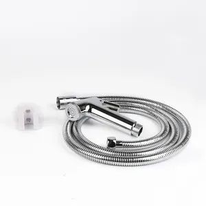 Bathroom sprayer 3pcs shattaf kit bidet shattaf sprayer with wall bracket and shower hose