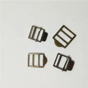 Hebilla de cinturón de metal móvil ajustable de doble pin para bolsos delantal monos