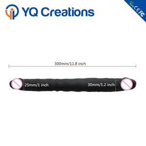 Juguete sexual para lesbiana Gay, consolador de doble cabeza de silicona, Extra largo, seguro para el cuerpo, productos sexuales, con recubrimiento de goma OLED - Product Image 3