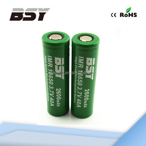 Gros IMR 18650 batterie bsy 2600 mah IMR 18650 3.7 v 40a décharge de la batterie lithium - Product Image 1