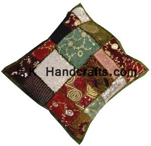 ปลอกหมอนอิงผ้าฝ้ายเย็บปะติดปะต่อกัน - Product Image 1