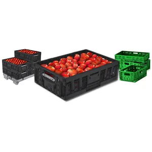 Stackable Transport Vegetable Fruit Food Plastic Crate
