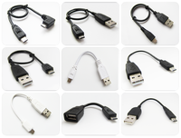 Câble de données et de charge USB court personnalisé pour mobile, de type A vers Micro/Macro USB 2.0, fabriqué à Shenzhen
