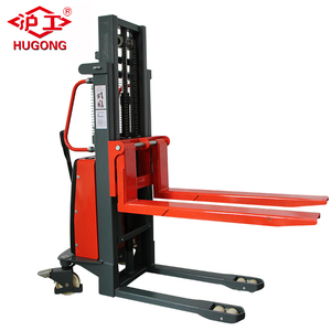 Yarı elektrikli forklift kamyon 1.5 ton hidrolik walkie elektrikli palet istifleyici - Product Image 3