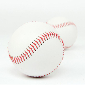 High Quality 9\" White PU Leather <strong>Baseball</strong> <strong>Ball</strong> With Custom Logo Cork Core - Product Image 3
