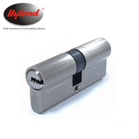 Cilindro de perfil euro para cerradura de embutir de doble cara, 12 pines, Hyland OEM, 60 mm, con 3 llaves de latón