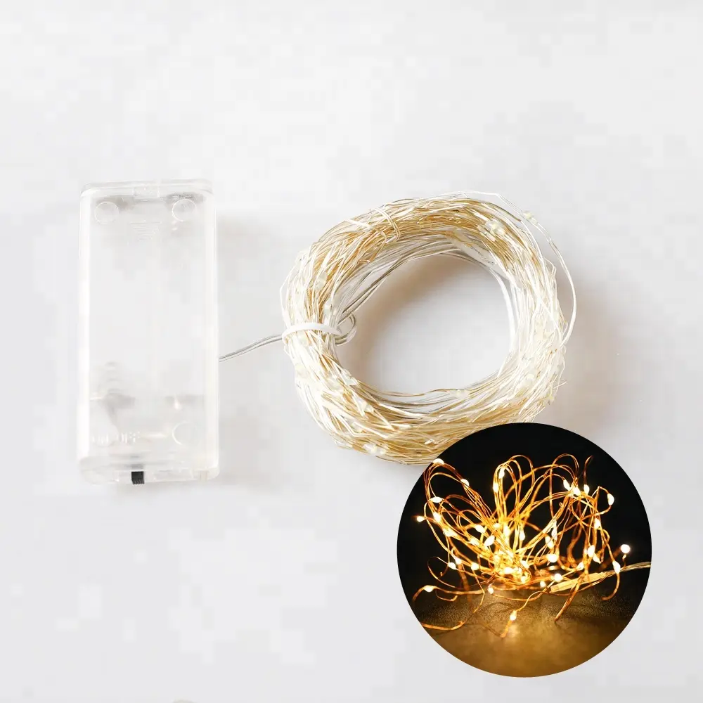 2M 20 LED 2AA Battery Operated Fairy String Lights For Christmas Holiday Party Decoration