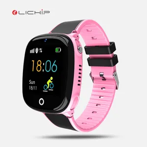 Lichip l332 smartwatch infantil, relógio inteligente com gps, para crianças e pulseira de rastreamento à prova d' água