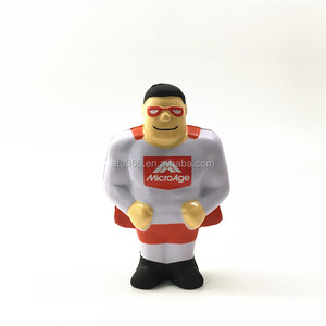 1 <span class=keywords><strong>Promotion</strong></span> Stress Ball Benutzer definiertes Logo für Kinder PU Schaum Stress Ball Benutzer definierte Form Super Hero Logo Design Spielzeug Stress Ball - Product Image 4