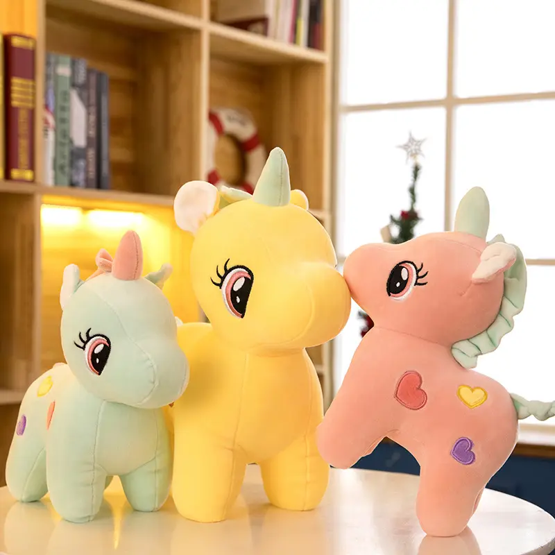 Großhandel Geschenk Plüschtiere und Puppen Pony große Kissen Puppe gefüllt Plüsch Einhorn Spielzeug