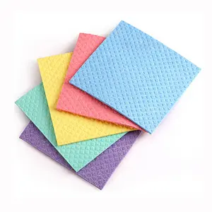 Multi Purpose Eco-Friendly Super Cleaning High Absorbent Dish Clean Cellulose Sponge Cloth For Kitchen