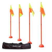 Équipements de football personnalisés, poteaux, drapeaux d'angle de terrain pour l'entraînement