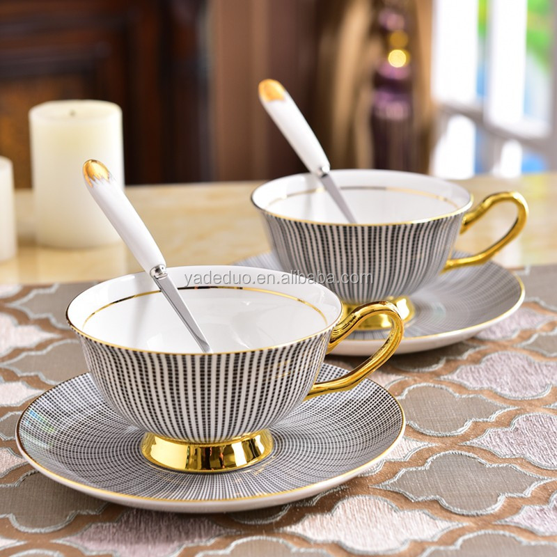 一件代发骨质瓷咖啡杯子碟子定制logo陶瓷茶杯和菜 - buy bone china