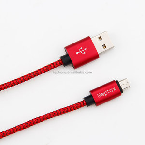 Teléfono Móvil nylon trenzado <span class=keywords><strong>USB</strong></span> <span class=keywords><strong>2.4</strong></span> a <span class=keywords><strong>micro</strong></span> B cable de carga para Samsung Android dispositivos - Product Image 5