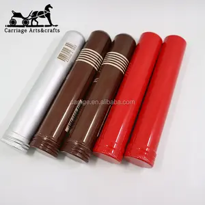 Empty Metal Cigar Tube Aluminum Cigar Packaging Factory