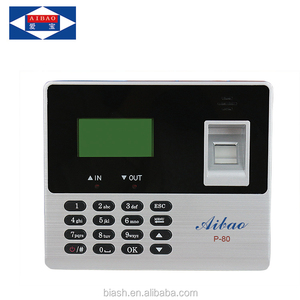Aibao USB enregistreur de temps de présence d'empreintes digitales/machine à écran de doigt P-80 - Product Image 2