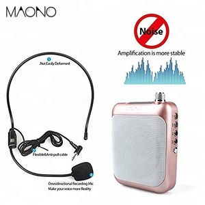 Multipurpose 1500 mAh mini altavoz portátil inalámbrico micrófono amplificador para el profesor - Product Image 4