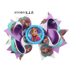 La <span class=keywords><strong>romance</strong></span> de dessin d'enfants de la glace et de la neige en 2018 Bébé fille bascule à fleurs - Product Image 3