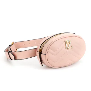 Paparazzi 2021 spring design quilted waist bag NO. 8485 wholesale PU ladies fancy small bag