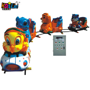 Vendita calda Attrezzature parco A Tema Kiddie Rides Elettrica Corsa All'aperto Pista del Treno 7 sedili 7-10 km/<span class=keywords><strong>h</strong></span> - Product Image 4