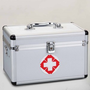 Kit de primeros auxilios de emergencia de aluminio, caja de primeros auxilios para el hogar y actividades al aire libre - Product Image 1