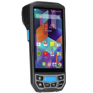 android industrial PDA with printer 5 inch Tough Screen NFC Industrial Rugged Tablet pc