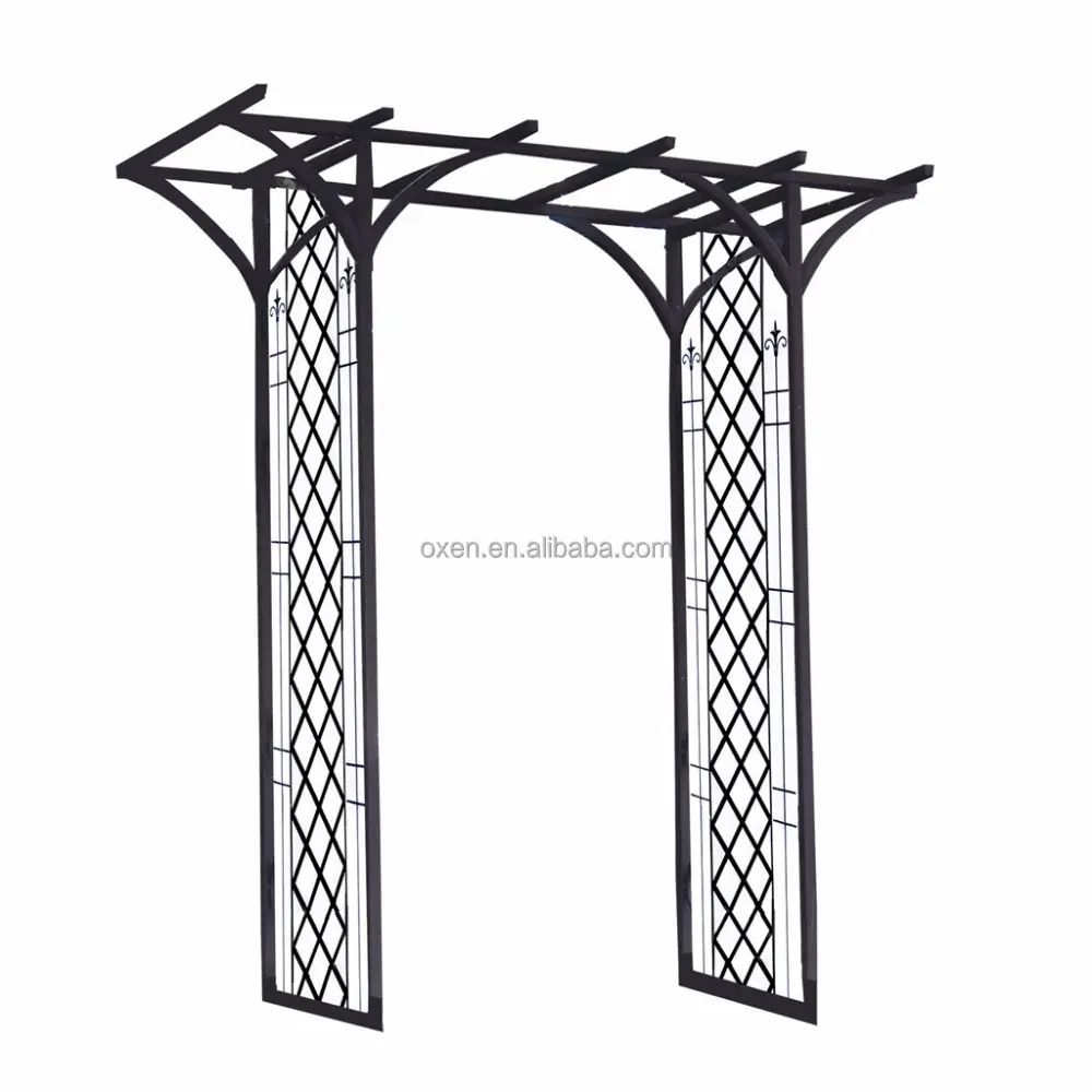 Arc de jardin en métal d'extérieur, pergola avec cadre métallique