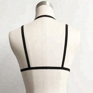 Harnais Cage de Soutien-Gorge à Bretelles Bustier Court Ceinture de Corps Mode Gothique pour Femmes Sexy Ladies Dos Nu Élastique Cage Sexy Noir 2022 - Product Image 3