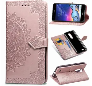 Flip Case Voor N Okia 3.1 5.1 7 Plus 9 8.1 X7 Wallet Case 3D Reliëf Mandala Bloem Leather Cover case